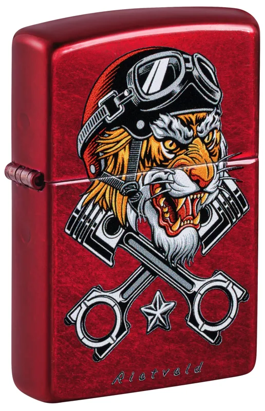 Zippo Windproof Lighter — Animals & Wildlife Rietveld Tiger Design