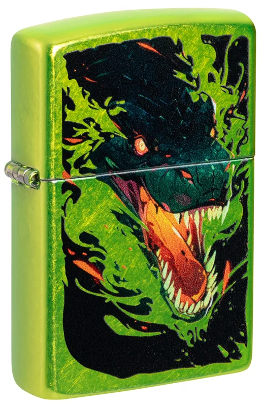 Zippo Windproof Lighter — Animals & Wildlife Screaming Dragon Design