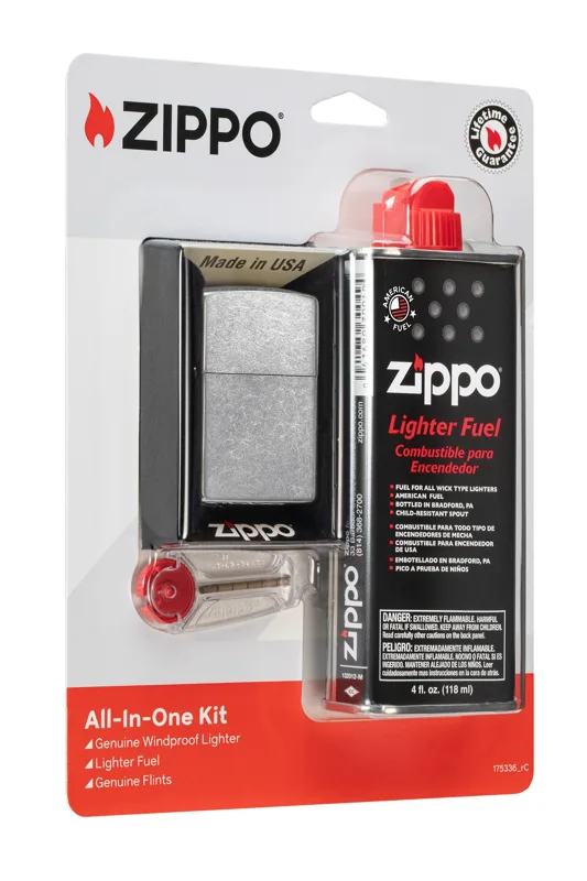 Zippo Windproof Lighter — Assorted Designs All-In-One Gift Set