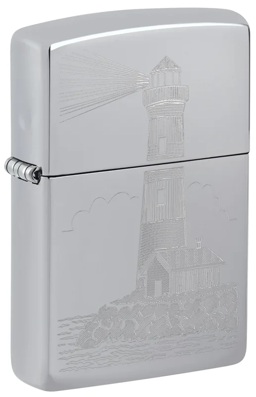 Zippo Windproof Lighter — Assorted Designs Lighthouse Design