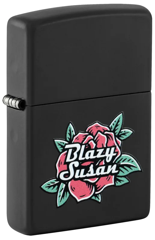 Zippo Windproof Lighter — Cannabis & Counterculture Blazy Susan™ Rose Design