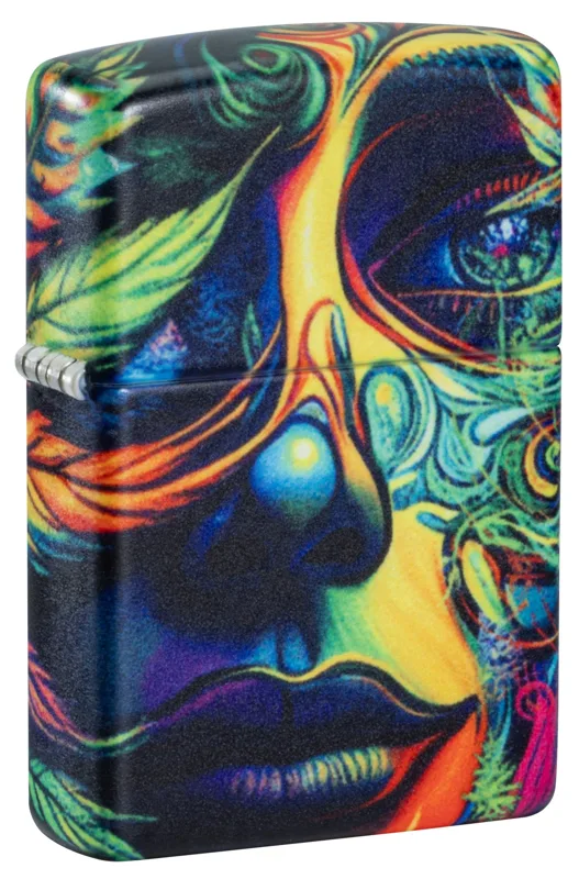 Zippo Windproof Lighter — Cannabis & Counterculture Cannabis Camo Design