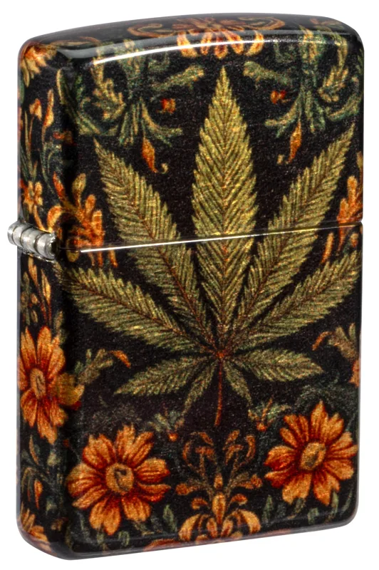 Zippo Windproof Lighter — Cannabis & Counterculture Cannabis Tapestry Design