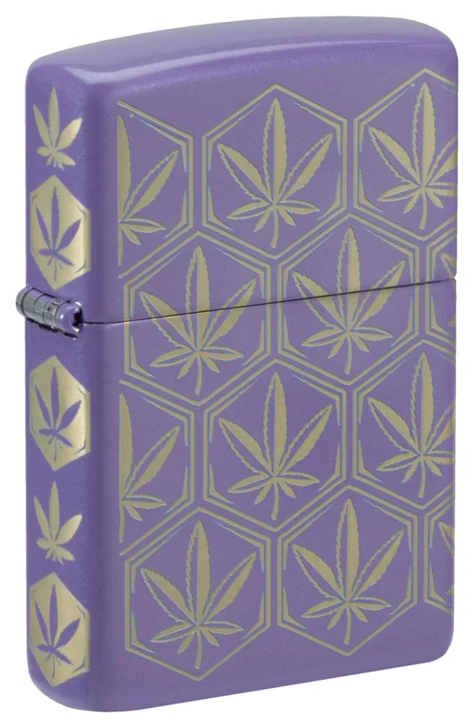 Zippo Windproof Lighter — Cannabis & Counterculture Honeycomb Cannabis Design