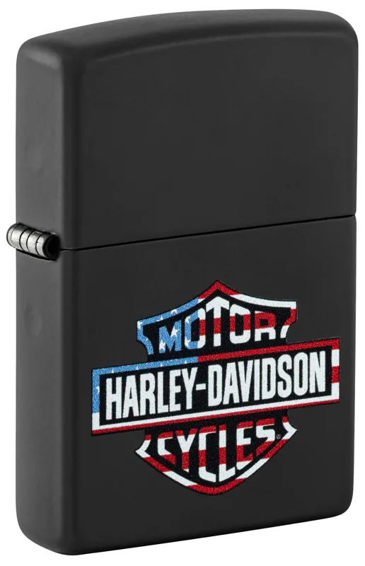 Zippo Windproof Lighter — Cars & Motorcycles Harley-Davidson® Flag Logo Design