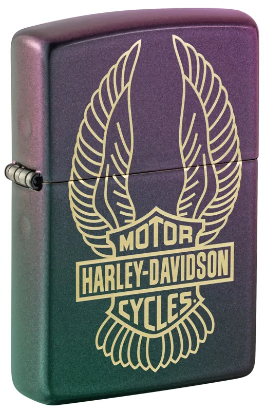 Zippo Windproof Lighter — Cars & Motorcycles Harley-Davidson® Winged Logo Design