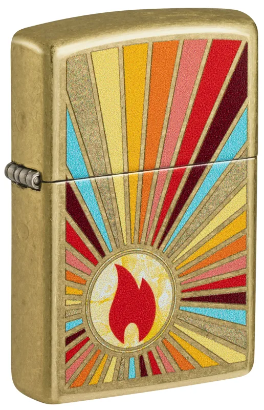 Zippo Windproof Lighter — Classic Base Models Beaming Flame Design