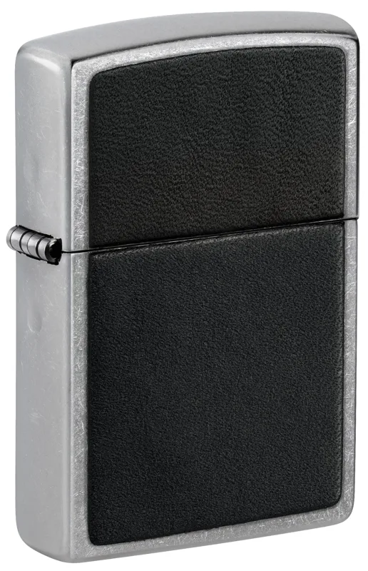 Zippo Windproof Lighter — Classic Base Models Black Leather Emblem