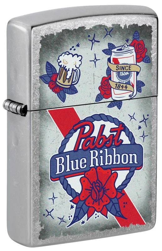 Zippo Windproof Lighter — Food & Drink Pabst Blue Ribbon® Artwork Design