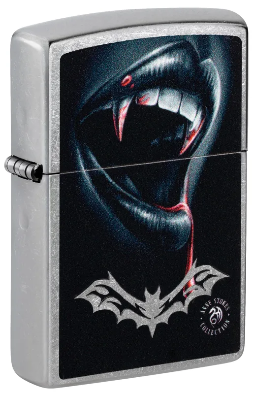 Zippo Windproof Lighter — Horror & Skulls Anne Stokes Bite Design