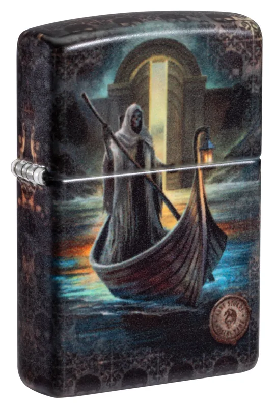 Zippo Windproof Lighter — Horror & Skulls Anne Stokes The Ferryman Design