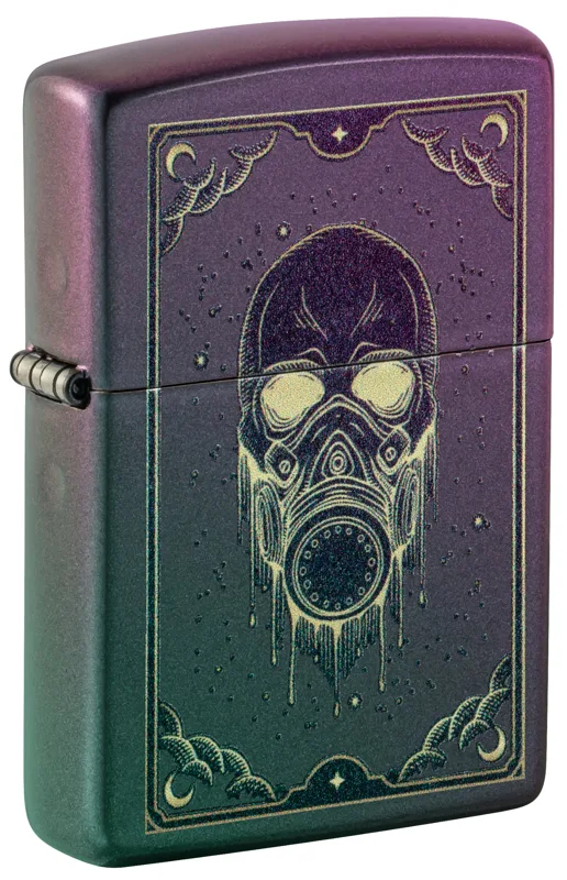 Zippo Windproof Lighter — Horror & Skulls Gas Mask Design