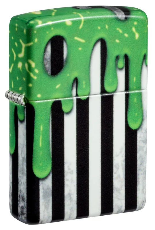 Zippo Windproof Lighter — Horror & Skulls Glowing Goo Design
