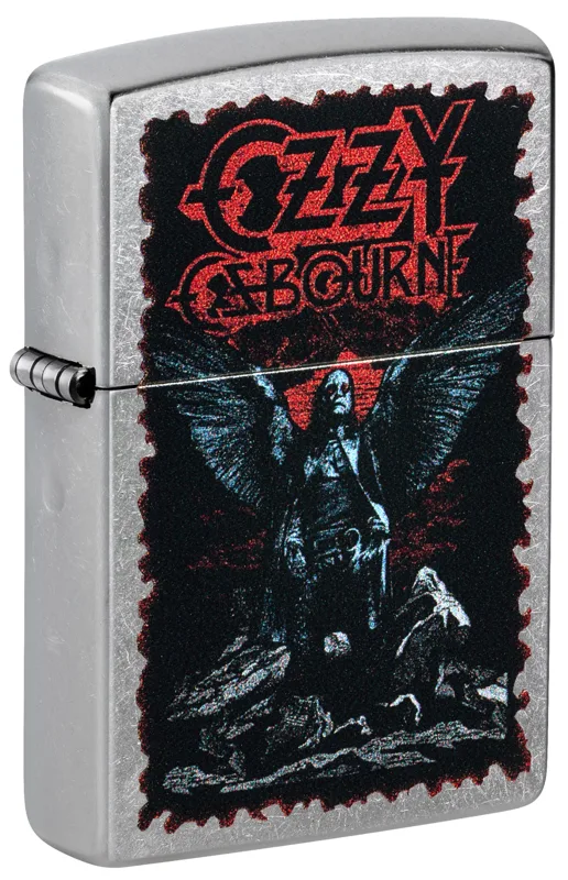 Zippo Windproof Lighter — Horror & Skulls Ozzy Osbourne Angel Wings Design
