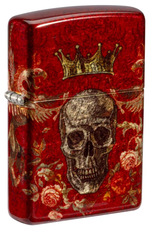Zippo Windproof Lighter — Horror & Skulls Skull Heraldry Design