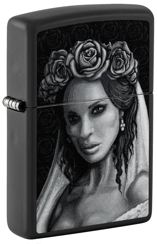 Zippo Windproof Lighter — Horror & Skulls Til Death Design