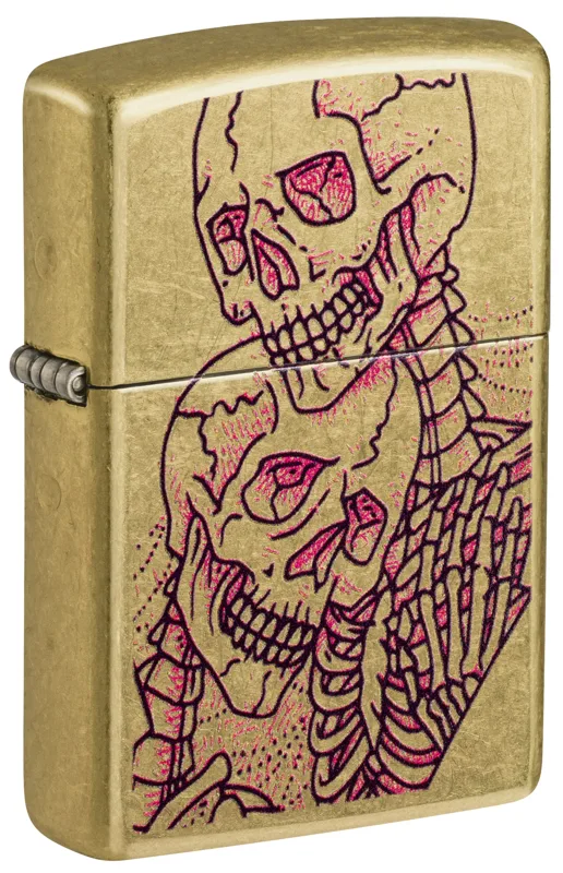 Zippo Windproof Lighter — Love & Sayings Bony Embrace Design
