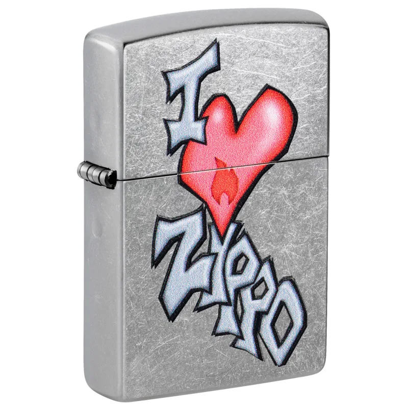 Zippo Windproof Lighter — Love & Sayings I Love Zippo Design