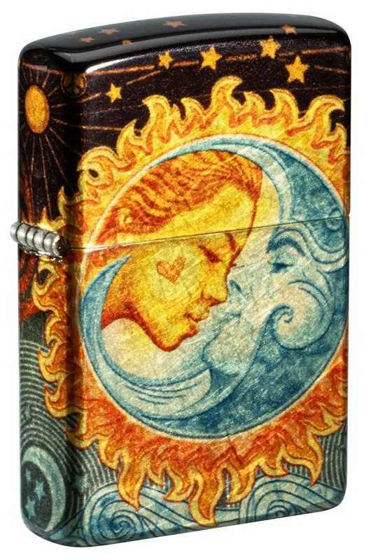 Zippo Windproof Lighter — Love & Sayings Star-Crossed Lovers Design