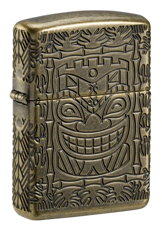 Zippo Windproof Lighter — Love & Sayings Tiki Totem Design