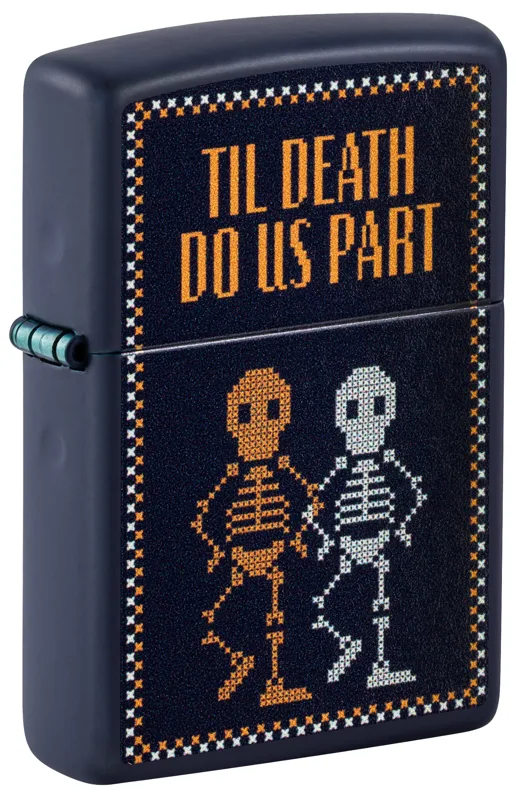 Zippo Windproof Lighter — Love & Sayings Til Death Do Us Part Design