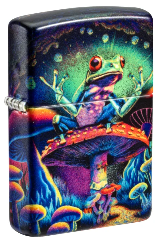 Zippo Windproof Lighter — Love & Sayings Zen Frog Design
