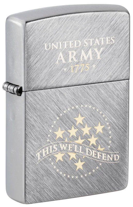 Zippo Windproof Lighter — Military U.S. Army® This We'll Defend Design