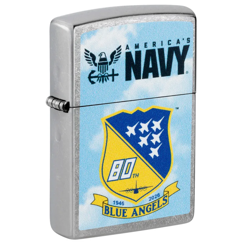 Zippo Windproof Lighter — Military United States Navy® Blue Angels Design