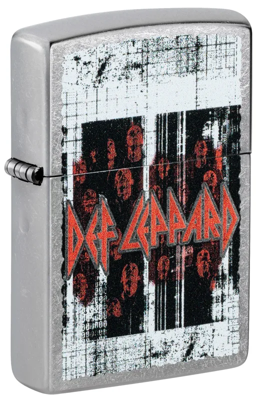 Zippo Windproof Lighter — Music & Entertainment Def Leppard Many Faces Design