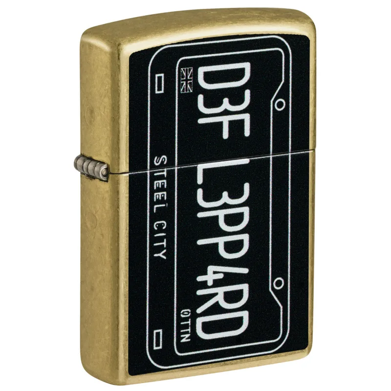 Zippo Windproof Lighter — Music & Entertainment Def Leppard Steel City Design
