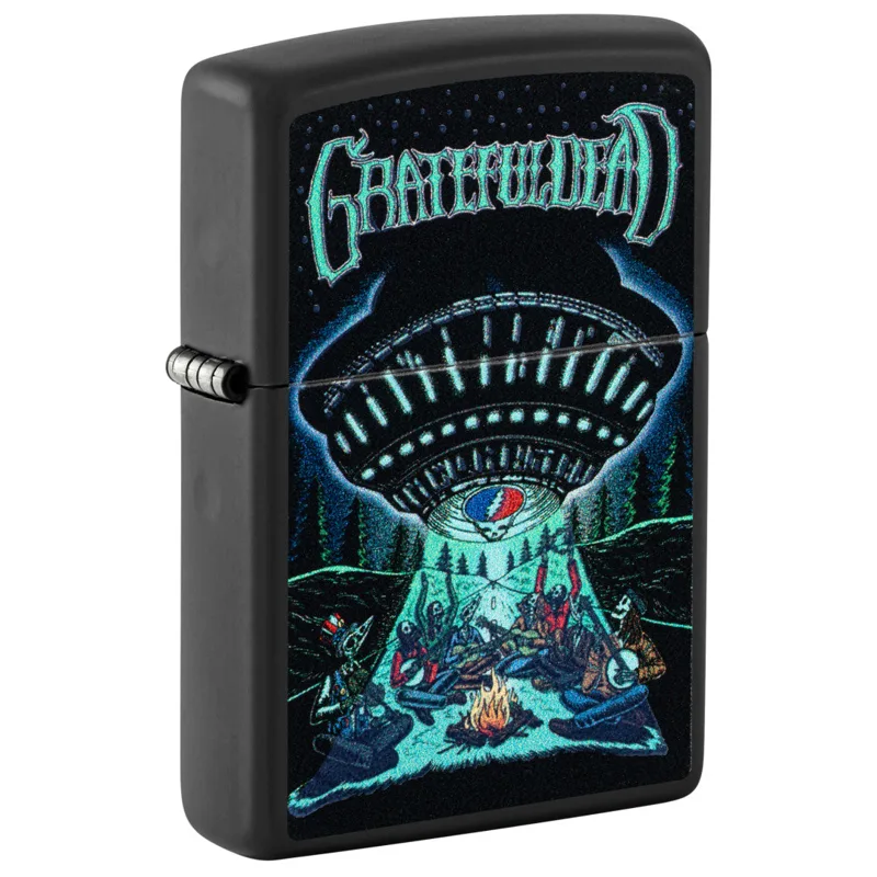 Zippo Windproof Lighter — Music & Entertainment Grateful Dead Black Light UFO Design