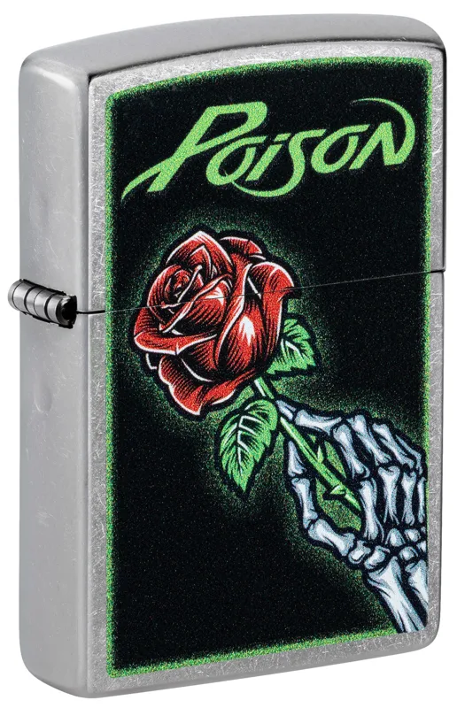 Zippo Windproof Lighter — Music & Entertainment Poison Rose Design