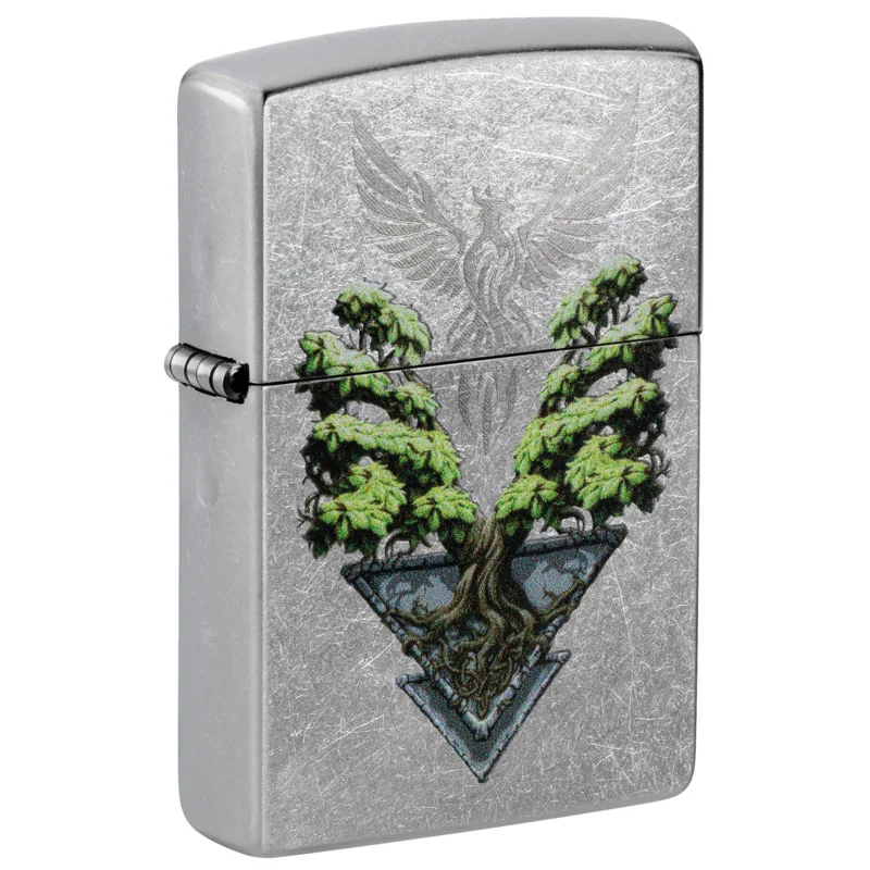 Zippo Windproof Lighter — Mythology & Fantasy Phoenix Tree Design