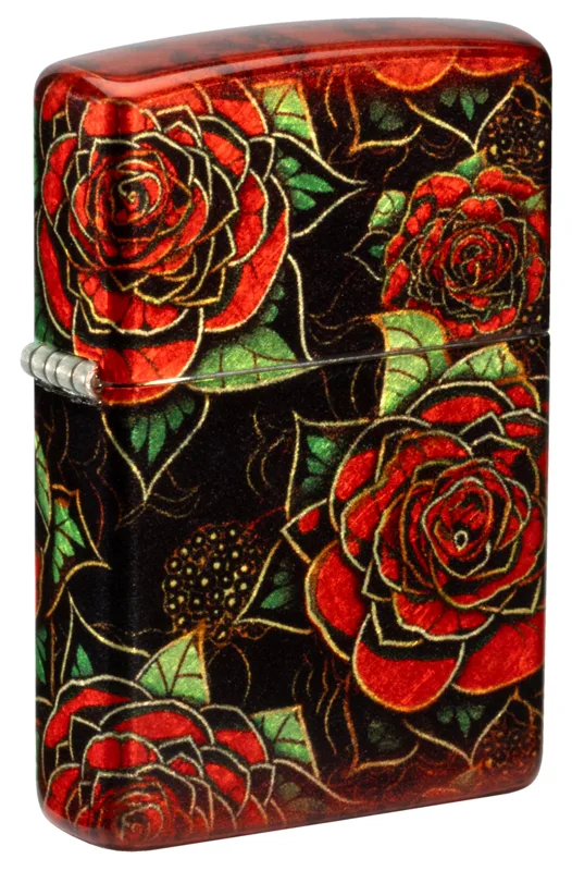 Zippo Windproof Lighter — Nature & Outdoors Blooming Roses Design