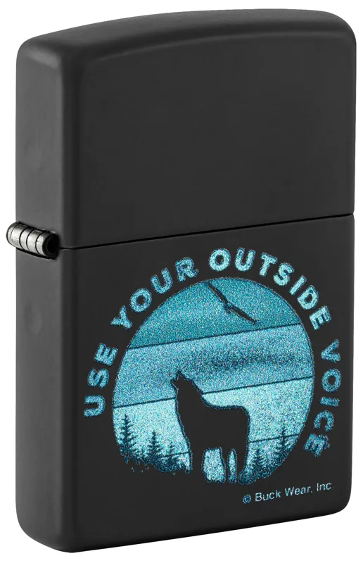 Zippo Windproof Lighter — Nature & Outdoors Buck Wear™ Outside Voice Design