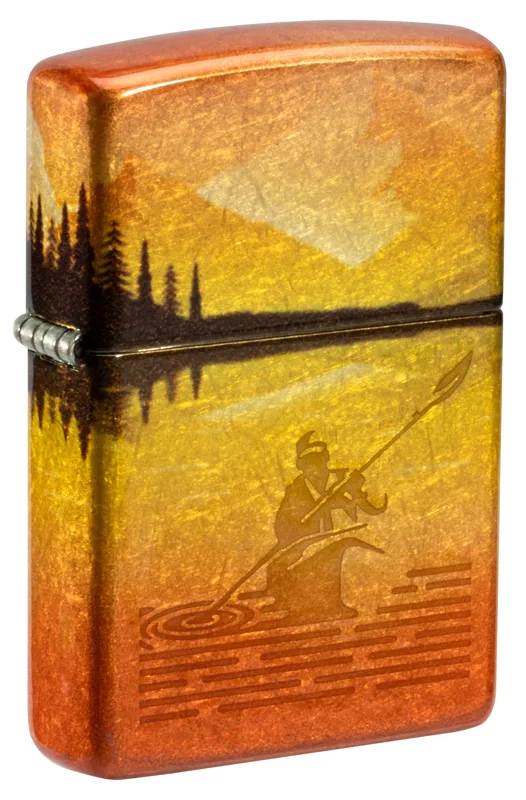 Zippo Windproof Lighter — Nature & Outdoors Fishing Fusion Design