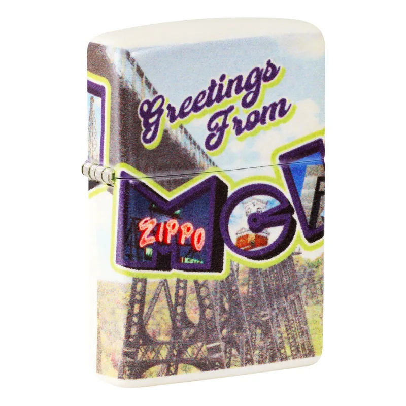 Zippo Windproof Lighter — Nature & Outdoors SMS Exclusive: McKean County Postcard Design