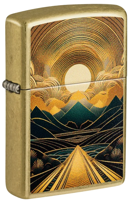 Zippo Windproof Lighter — Nature & Outdoors Through the Mountains Design