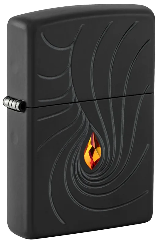 Zippo Windproof Lighter — Patterns & Artistic Crystal Waves Design