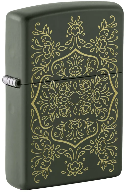 Zippo Windproof Lighter — Patterns & Artistic Floral Mandala Design