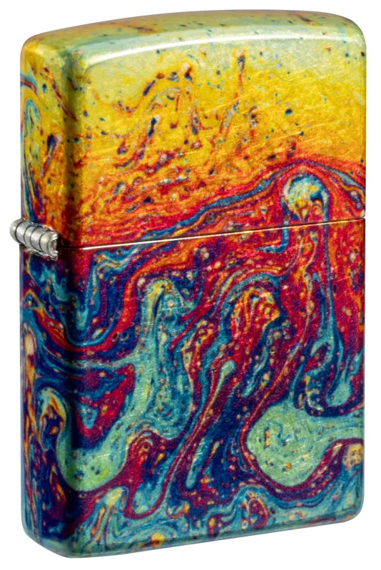 Zippo Windproof Lighter — Patterns & Artistic Magma Fusion Design