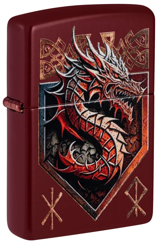 Zippo Windproof Lighter — Sports & Games Dragon Shield Design