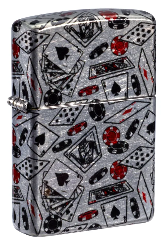 Zippo Windproof Lighter — Sports & Games Let the Chips Fall Design