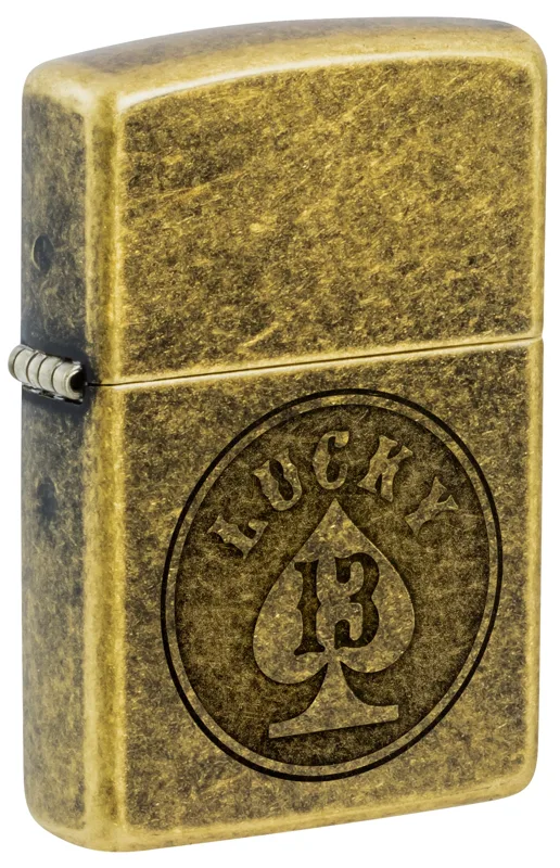 Zippo Windproof Lighter — Sports & Games Lucky 13 Design