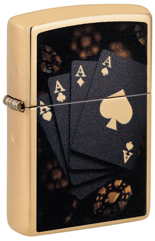 Zippo Windproof Lighter — Sports & Games Lucky Aces Design