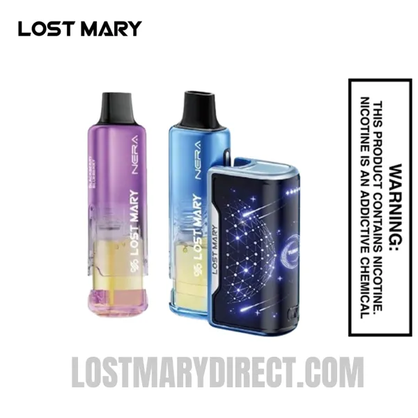 Lost Mary Nera Fullview Kit 70K Blue Razz Ice & Blackberry Blueberry