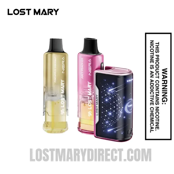 Lost Mary Nera Fullview Kit 70K Juicy Peach Ice & Pineapple Coconut