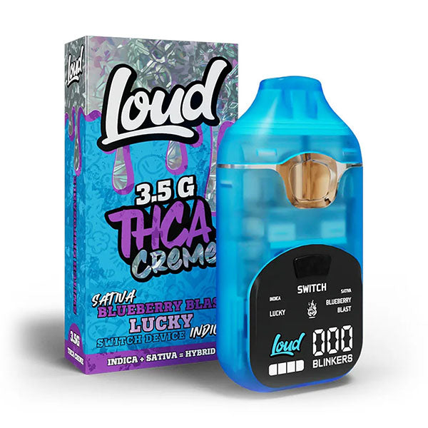 LOUD LOUD THCA CRÈME 3.5G Disposable LOUD THCA CRÈME 3.5G - Blueberry Blast (Sativa) x Lucky (Indica)