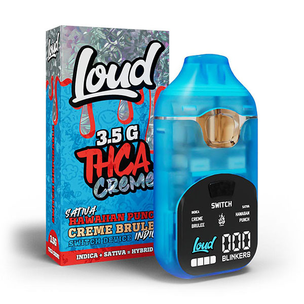 LOUD LOUD THCA CRÈME 3.5G Disposable LOUD THCA CRÈME 3.5G - Hawaiian Punch (Sativa) x Crème Brûlée (Indica)