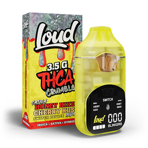 LOUD LOUD THCA CRUMBLE 3.5G Disposable LOUD THCA CRUMBLE 3.5G - Honey Hiker (Sativa) x Cherry Kush (Indica)